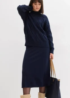 Outlet Oversize-Pullover aus softem Viskose-Mix Damen Bekleidung·Umstandsmode|Strickmode