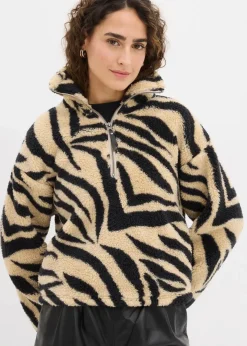 Damen bonprix Bekleidung·Umstandsmode|Bekleidung·Jeans|Oversize-Pullover aus Teddyfleece
