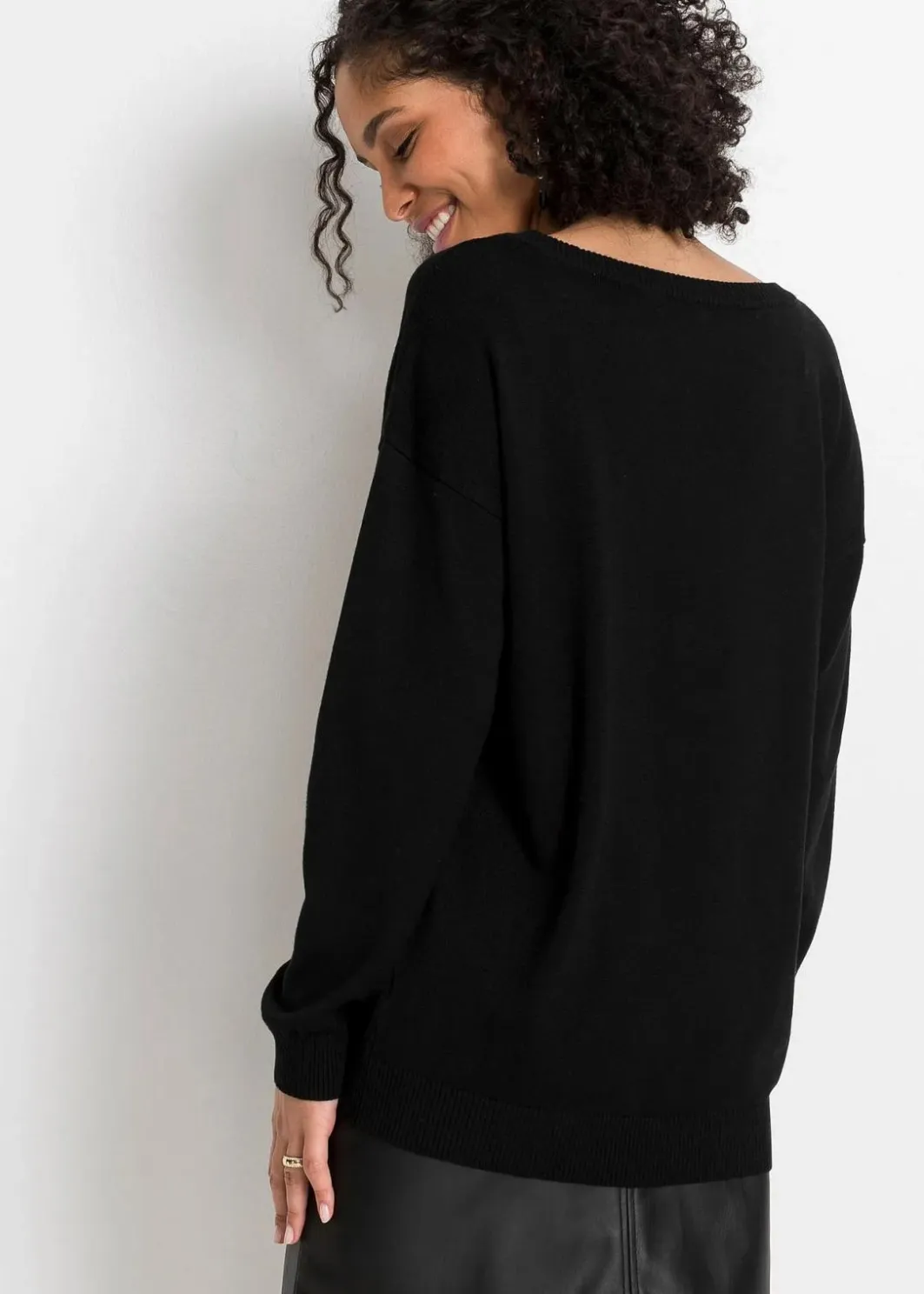 Damen bonprix Bekleidung·Umstandsmode|Strickmode|Oversize-Pullover aus Viskose- mix