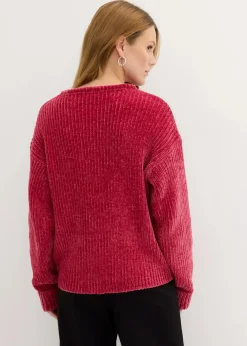 Damen bonprix Strickmode|Nachhaltigere Materialien|Oversize-Pullover aus weichem Chenille