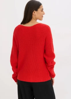 Damen bonprix Bekleidung·Umstandsmode|Strickmode|Oversize-Pullover aus Woll-Mix