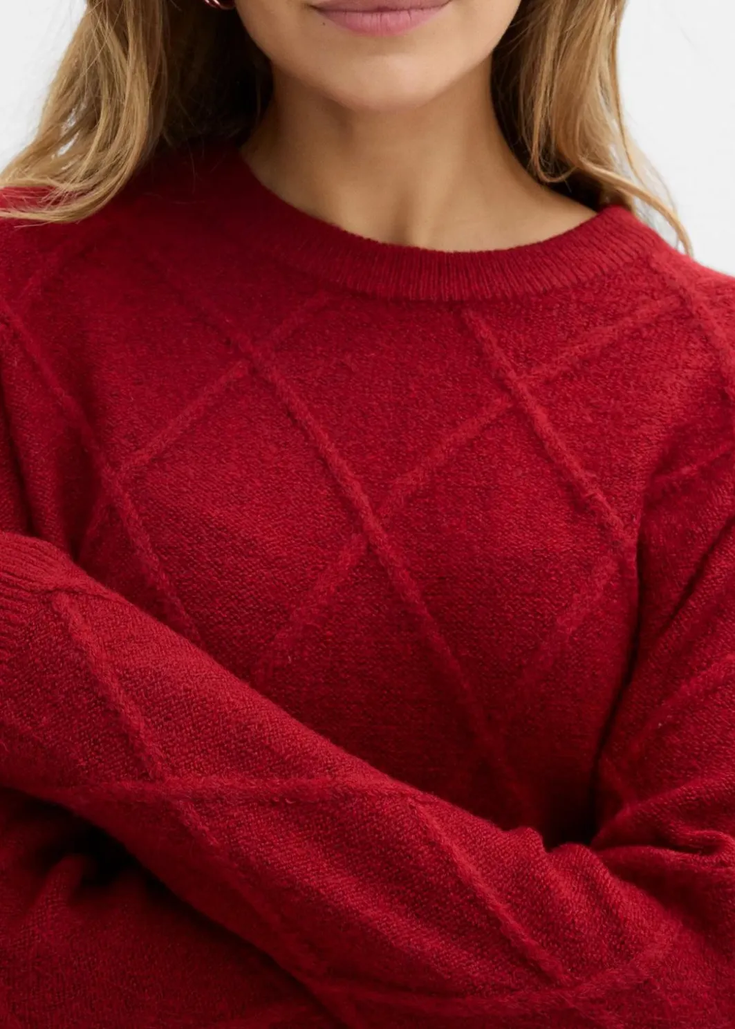 Damen bonprix Bekleidung·Umstandsmode|Pullover & Strickjacken|Oversize-Pullover aus Zopfstrick