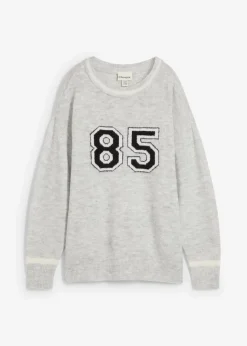 Best Oversize-Pullover mit überschnittener Schulter Damen Strickmode|Pullover & Strickjacken