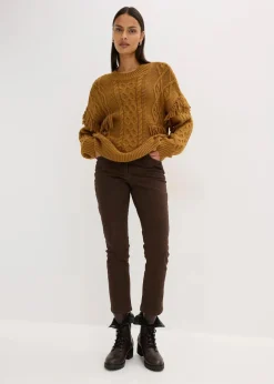 New Oversize-Pullover mit Fransen Damen Bekleidung·Umstandsmode|Bekleidung·Jeans