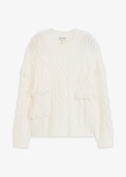 Damen bonprix Bekleidung·Umstandsmode|Bekleidung·Jeans|Oversize-Pullover mit Fransen