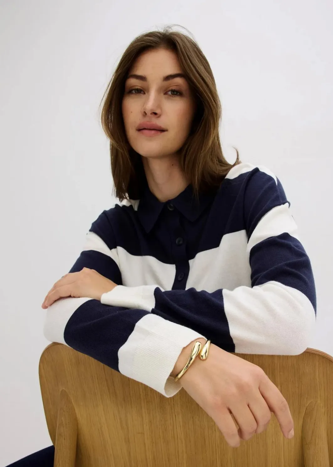 Hot Oversize-Pullover mit Polokragen Damen Strickmode|Pullover & Strickjacken