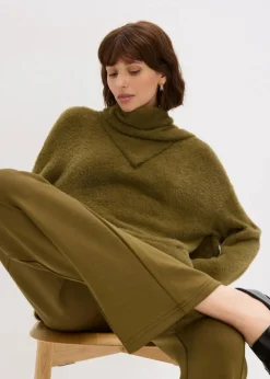 Best Oversize-Pullover mit Schal Damen Bekleidung·Umstandsmode|Bekleidung·Jeans