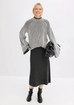 Clearance Oversize-Pullover mit Stehkragen Damen Bekleidung·Umstandsmode|Strickmode