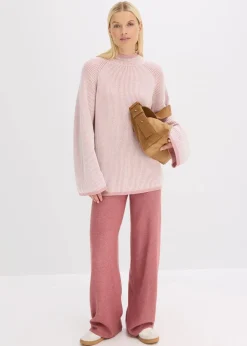 Damen bonprix Bekleidung·Umstandsmode|Strickmode|Oversize-Pullover mit Stehkragen