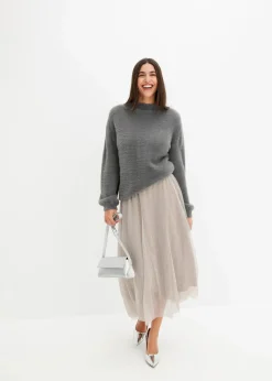 Clearance Oversize-Pullover mit tiefem Rückenausschnitt Damen Bekleidung·Umstandsmode|Bekleidung·Jeans