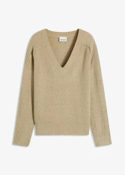 Outlet Oversize-Pullover mit V-Ausschnitt Damen Bekleidung·Umstandsmode|Strickmode