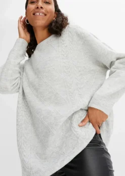 Online Oversize-Pullover mit Zopfmuster Damen Bekleidung·Umstandsmode|Bekleidung·Jeans