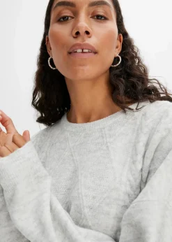Online Oversize-Pullover mit Zopfmuster Damen Bekleidung·Umstandsmode|Bekleidung·Jeans