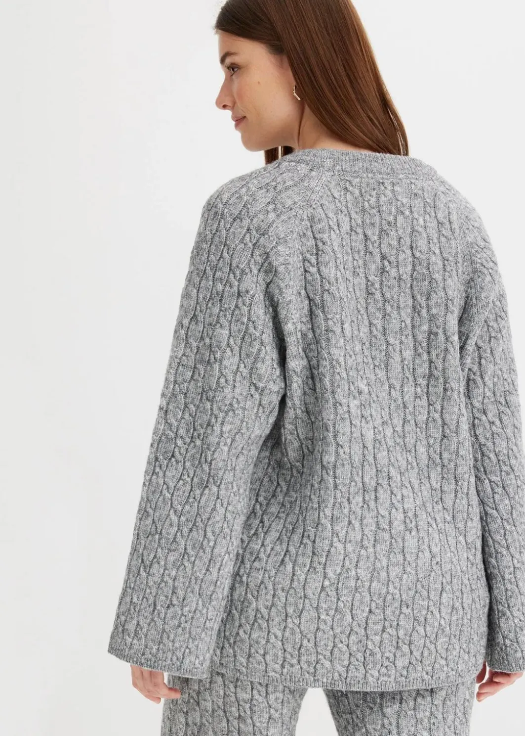 Damen bonprix Bekleidung·Umstandsmode|Bekleidung·Jeans|Oversize-Pullover mit Zopfmuster