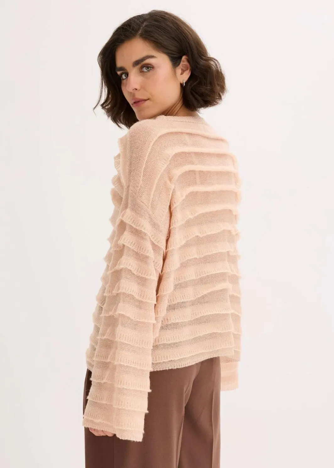 Oversize-Pullover, semi-transparent Damen Bekleidung·Umstandsmode|Strickmode