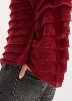Damen bonprix Bekleidung·Umstandsmode|Strickmode|Oversize-Pullover, semi-transparent