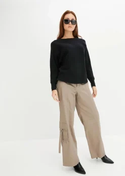 Online Oversize-Ripp-Pullover Damen Bekleidung·Umstandsmode|Strickmode
