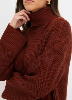 Discount Oversize-Rollkragenpullover aus Baumwoll-Mix Damen Bekleidung·Umstandsmode|Strickmode
