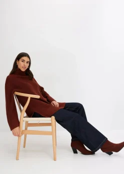 Discount Oversize-Rollkragenpullover aus Baumwoll-Mix Damen Bekleidung·Umstandsmode|Strickmode