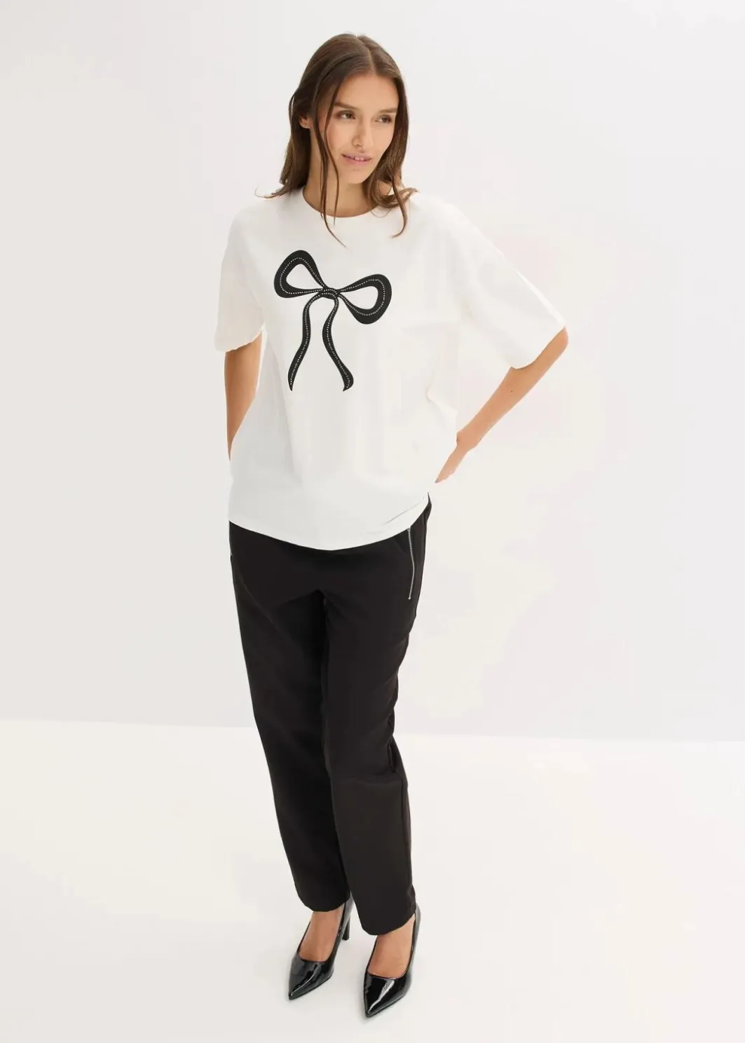 Damen bonprix Shirts & Tops|Nachhaltigere Materialien|Oversize-Shirt