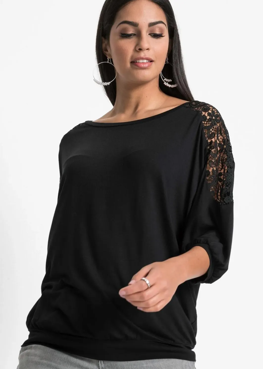 New Oversize-Shirt aus Viskose-Mix Damen Nachhaltigere Materialien|Shirts & Tops