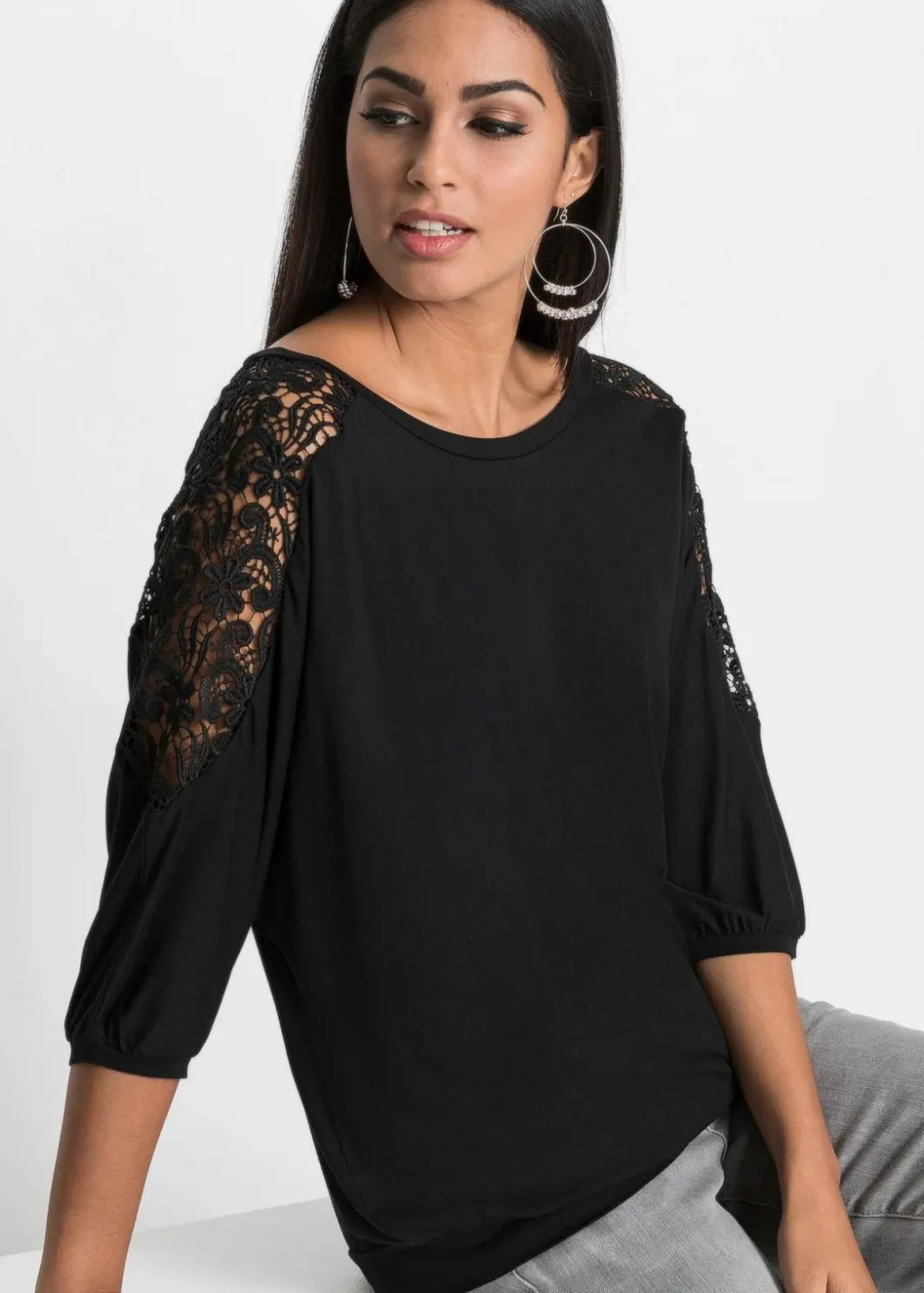 New Oversize-Shirt aus Viskose-Mix Damen Nachhaltigere Materialien|Shirts & Tops
