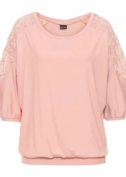 Damen bonprix Nachhaltigere Materialien|Shirts & Tops|Oversize-Shirt aus Viskose-Mix