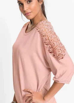 Damen bonprix Nachhaltigere Materialien|Shirts & Tops|Oversize-Shirt aus Viskose-Mix