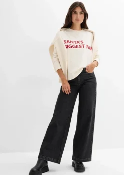 Damen bonprix Shirts & Tops|Zweiteiler & Sets|Oversize-Shirt aus Baumwolle