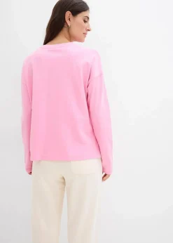Damen bonprix Zweiteiler & Sets|Shirts & Tops|Oversize-Shirt aus Baumwolle