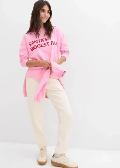 Damen bonprix Zweiteiler & Sets|Shirts & Tops|Oversize-Shirt aus Baumwolle