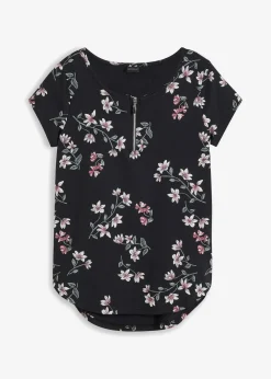 Damen bonprix Shirts & Tops|Nachhaltigere Materialien|Oversize-Shirt aus Baumwoll-Mix