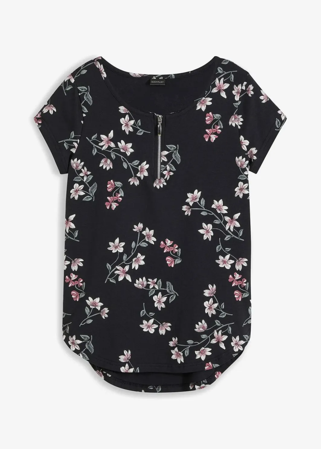 Damen bonprix Shirts & Tops|Nachhaltigere Materialien|Oversize-Shirt aus Baumwoll-Mix