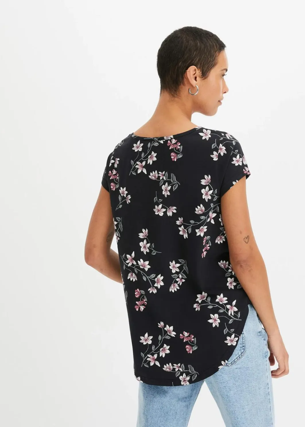 Damen bonprix Shirts & Tops|Nachhaltigere Materialien|Oversize-Shirt aus Baumwoll-Mix