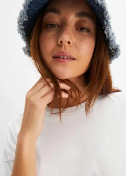 Damen bonprix Nachhaltigere Materialien|Shirts & Tops|Oversize-Shirt aus elastischem Bio-Baumwoll-Mix