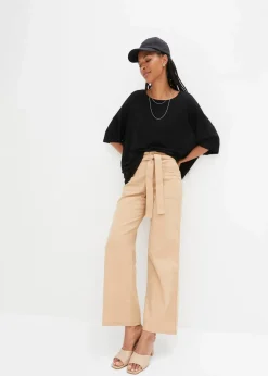 Damen bonprix Nachhaltigere Materialien|Shirts & Tops|Oversize-Shirt aus fließender Viskose