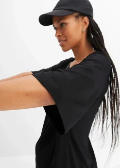 Damen bonprix Nachhaltigere Materialien|Shirts & Tops|Oversize-Shirt aus fließender Viskose