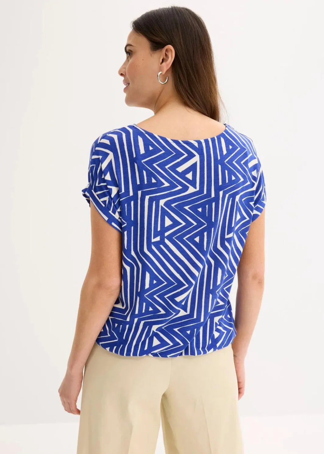 Online Oversize-Shirt aus fließendem Viskose-Mix Damen Shirts & Tops|Nachhaltigere Materialien