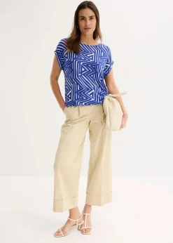 Online Oversize-Shirt aus fließendem Viskose-Mix Damen Shirts & Tops|Nachhaltigere Materialien