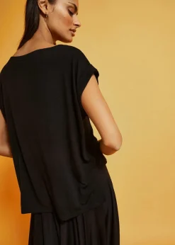 Damen bonprix Shirts & Tops|Oversize-Shirt aus fließender Viskose