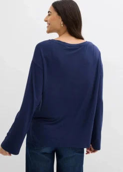 New Oversize-Shirt aus fließendem Viskose-Elasthan-Mix Damen Shirts & Tops