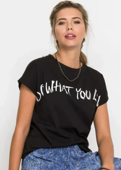 Damen bonprix Nachhaltigere Materialien|Shirts & Tops|Oversize-Shirt aus reiner Bio-Baumwolle