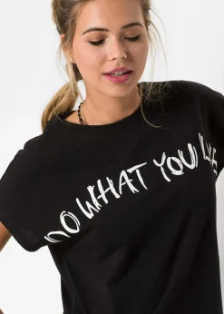Damen bonprix Nachhaltigere Materialien|Shirts & Tops|Oversize-Shirt aus reiner Bio-Baumwolle