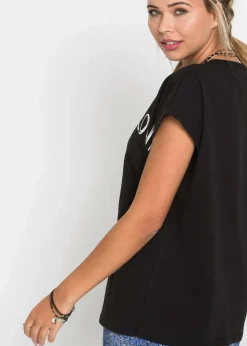 Damen bonprix Nachhaltigere Materialien|Shirts & Tops|Oversize-Shirt aus reiner Bio-Baumwolle