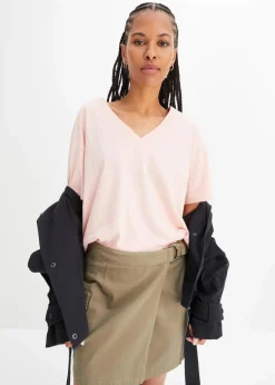 Damen bonprix Shirts & Tops|Nachhaltigere Materialien|Oversize-Shirt aus reiner Bio-Baumwolle