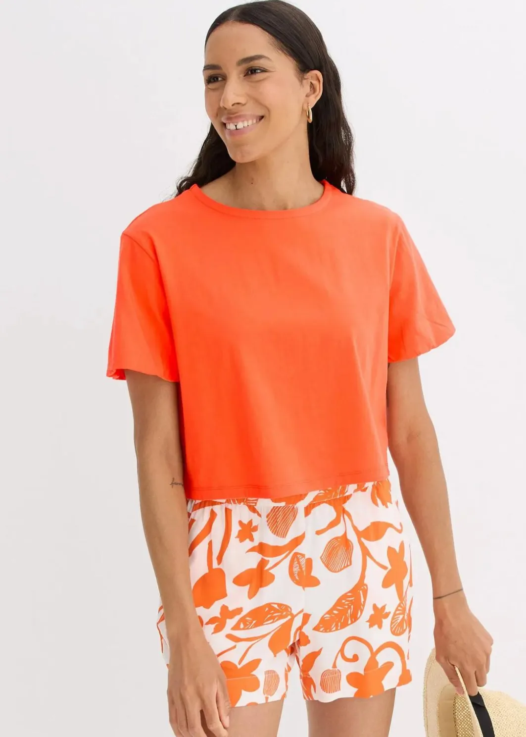 Damen bonprix Nachhaltigere Materialien|Shirts & Tops|Oversize-Shirt aus reiner Bio-Baumwolle