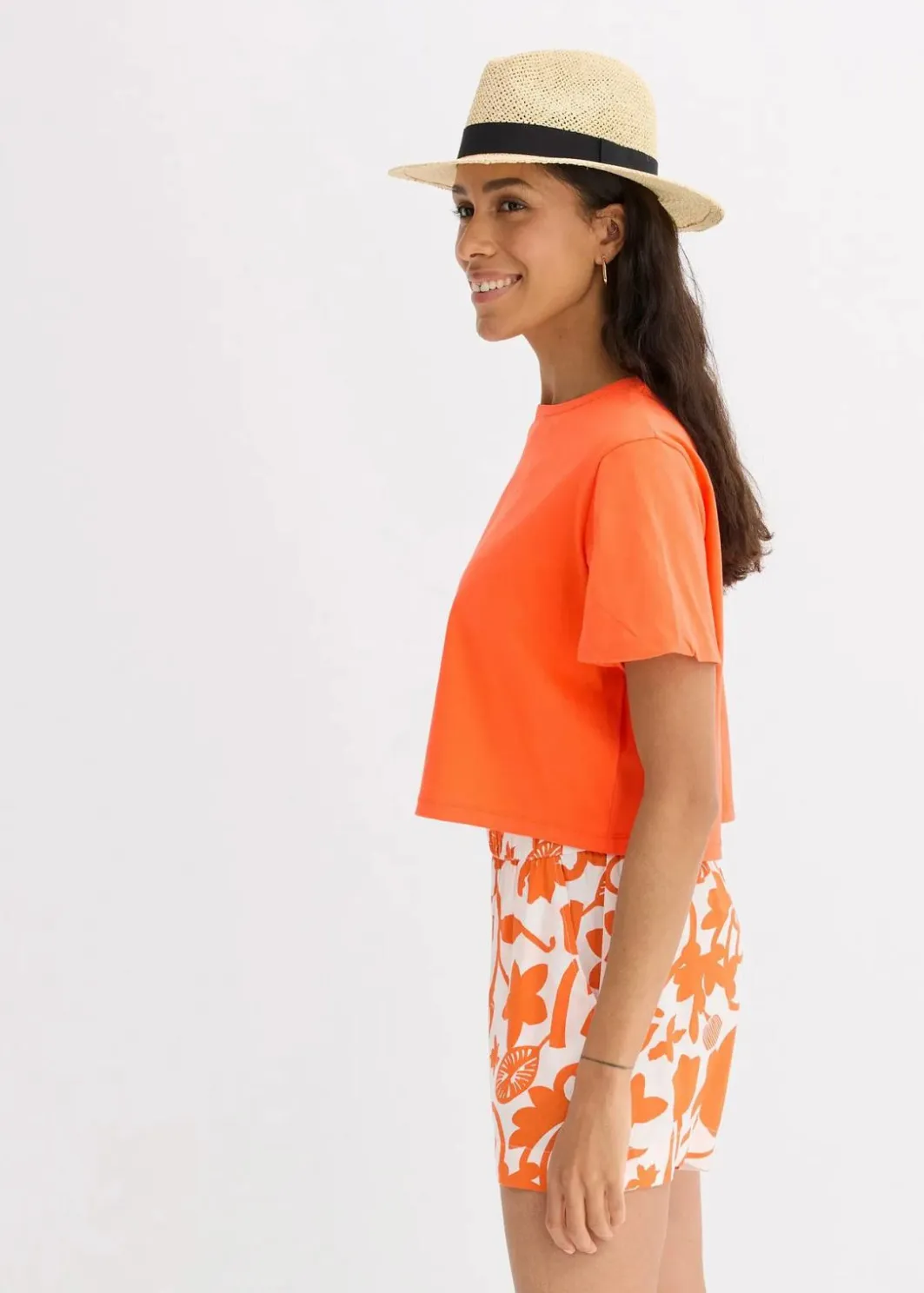 Damen bonprix Nachhaltigere Materialien|Shirts & Tops|Oversize-Shirt aus reiner Bio-Baumwolle