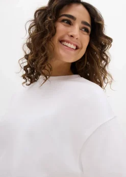 Damen bonprix Nachhaltigere Materialien|Shirts & Tops|Oversize-Shirt aus reiner schwerer Bio-Baumwolle