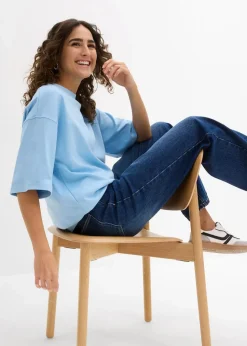 Oversize-Shirt aus reiner schwerer Bio-Baumwolle Damen Nachhaltigere Materialien|Shirts & Tops