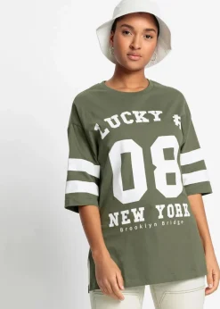 Damen bonprix Nachhaltigere Materialien|Shirts & Tops|Oversize-Shirt aus reiner Bio-Baumwolle